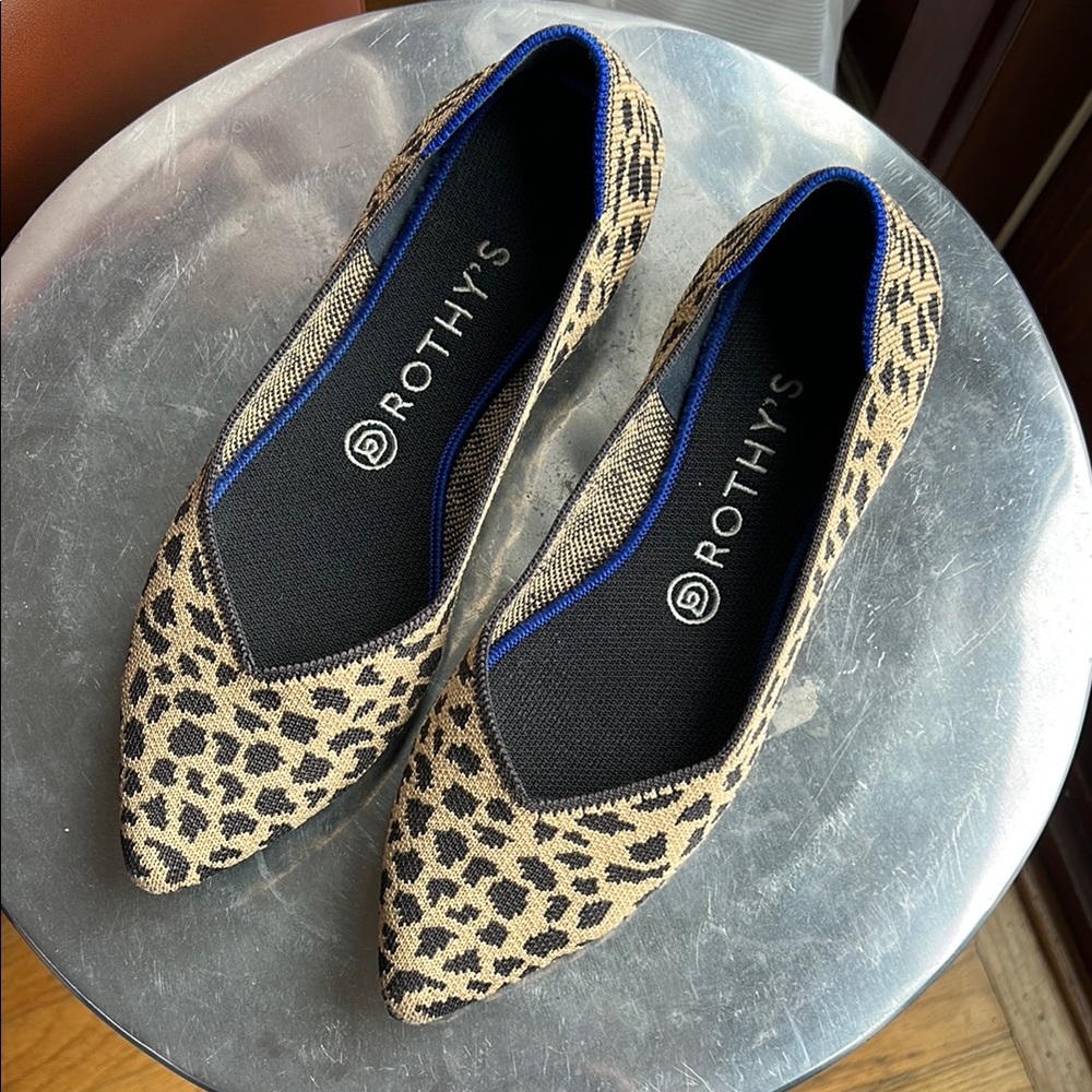 Rothy's “The Point” in Animal Print